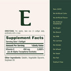 Nature's Bounty Vitamin E 1000 IU Softgels, Supports Antioxidant Health & Immune System, 1 Serving per Day, No Gluten, 60 Softgels (Pack of 3)