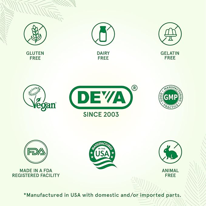 DEVA Vegan Vitamins Prenatal Multivitamin & Mineral - One Daily - 90 Vegetarian Tablets - Pack of 2