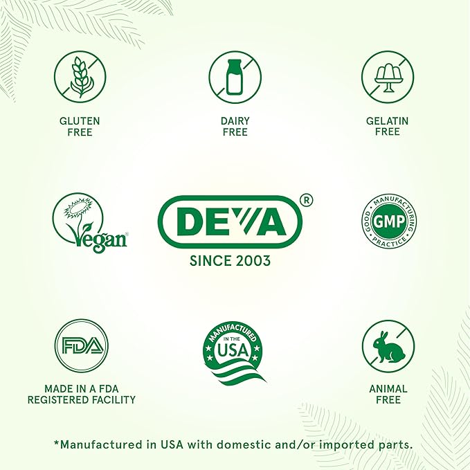 DEVA Vegan Probiotic with FOS Prebiotics Supplement - 2 Billion CFU with 100 MG of Prebiotics Per Serving for Men & Women - Non-Dairy Gluten Free - Naturally Shelf Stable - 90 Capsules (Pack of 2)