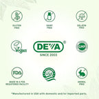 DEVA Vegan Probiotic, 5 Billion CFU 2-Pack – Dairy-Free FOS Prebiotics, Probiotics & Postbiotics, Digestive Health, Gut Support, 90 Vegan Caps Ea