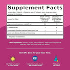 Renzo's Captain Calm Kids Magnesium Supplement with L-Theanine, Dissolvable Kids Vitamins for Relaxation and Mood Support, Sugar-Free Melty Tabs, Green Apple Flavor, 60-Count (1-2 Month Supply)