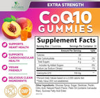 CoQ10 Gummies 100mg Per Serving - 3X Strength, High Absorption, Antioxidant Supplement for Heart Health Support & Energy Production, Ultra Coenzyme Q10 Vitamins, Coq 10 Supplements - 60 Gummies