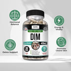 Kaya Naturals DIM Ultra (30 Capsules) | DIM Supplement for Women and Men | Vegetable Capsules with Broccoli Extract & BioPerine | Herbal Supplement for Hormonal Support, Acne, Menopause, and Prostate