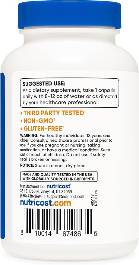 Nutricost Selenium Supplement 100mcg, 240 Capsules, Vegetarian, Gluten Free & Non-GMO