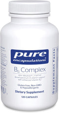 Pure Encapsulations B6 Complex - Supports Nervous System & Brain Health* - Includes B Vitamins - Contains Enriched Vitamin B6 - Non-GMO & Gluten Free - 120 Capsules