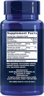 Life Extension Vitamin C 24-Hour Liposomal Hydrogel™ Formula, absorbs Better Than Standard Vitamin C, up to 24 Hours, get The Most Out of Your Vitamin C, Gluten-Free, Non-GMO, Vegetarian, 60 Tablets