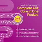 Culturelle® Complete 3-in-1 Biotics Mini-Chews Daily Probiotic for Digestive Health with Prebiotics and Postbiotics for Gut Balance, Mixed Berry Flavor, 28 Count