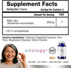 NMN-PRO 500mg – Pure NMN Supplement 99%+ High Purity Nicotinamide Mononucleotide – Supports NAD+ Levels, Cellular Energy, Healthy Aging, DNA Repair & Longevity – 60 Capsules