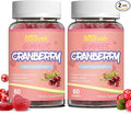 Cranberry Gummies 1000mg, Supplements for Women, with D-Mannose 250mg, Womens Probiotic Gummies, Urinary Tract Health, Cranberry Flavor, NO GMOs, 60 Count(Pack of 2)