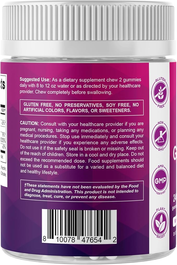 Vitamatic Biotin Gummies 10,000 mcg for Stronger Hair, Skin & Nails - 240 Vegan Gummies - Also Called Vitamin B7
