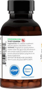 MONOHERB Riboflavin 5'-Phosphate 100 mg - 120 Vegetarian Capsules - Bioactive Vitamin B2