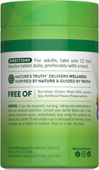 Nature's Truth B12 Vitamin 5000 mcg | 60 Tablets | Fast Dissolve Natural Berry Flavor | Vegan, Non-GMO & Gluten Free Supplement