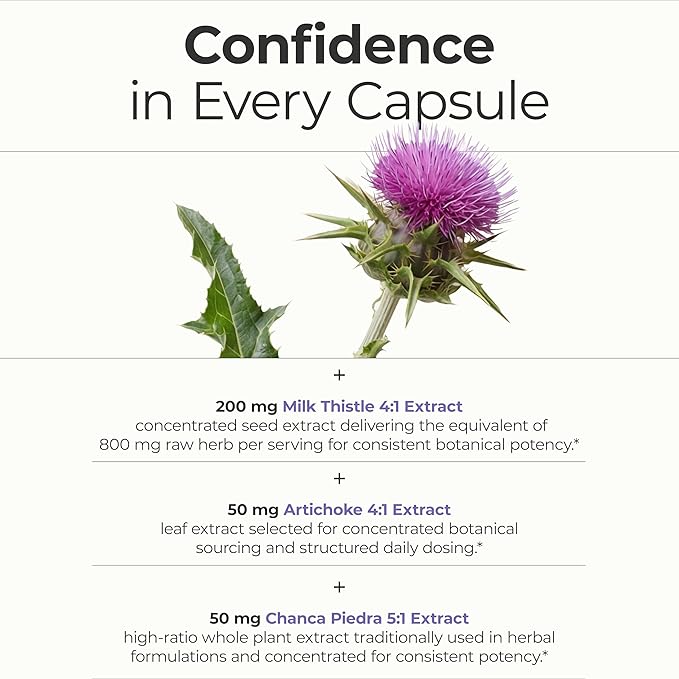 Vimerson Health Liver Cleanse Detox & Repair - Milk Thistle Supplement with Dandelion Root, Artichoke & Zinc for Liver Support, Healthy Digestion, Energy with Milk Thistle Extract, 60 Capsules