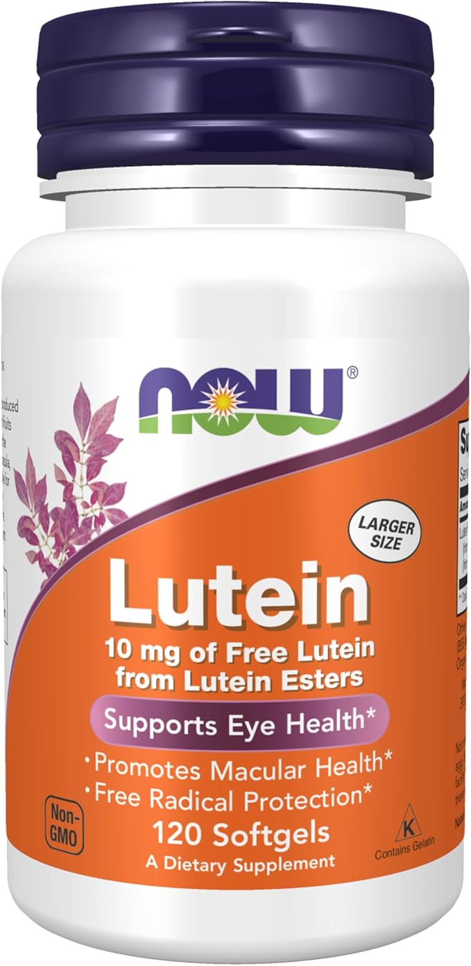 NOW Foods Lutein Esters, 120 Sgels 10 mg (Pack of 2)