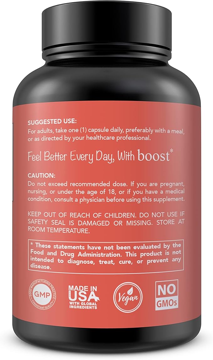 BoostCeuticals Gigartina Red Marine Algae Polysaccharides - Vegan Non-GMO Extract - Clean Immune Support Antioxidant Protection - 90 Capsules 90 Servings