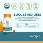 MARYRUTH'S Adult Vitamin C Gummies | USDA Organic | Vegan Chewable Vitamin C Gummies for Ages 14+ | for Immune Support & Overall Wellness | Vegan | Non-GMO | Orange Flavor | 60 Count