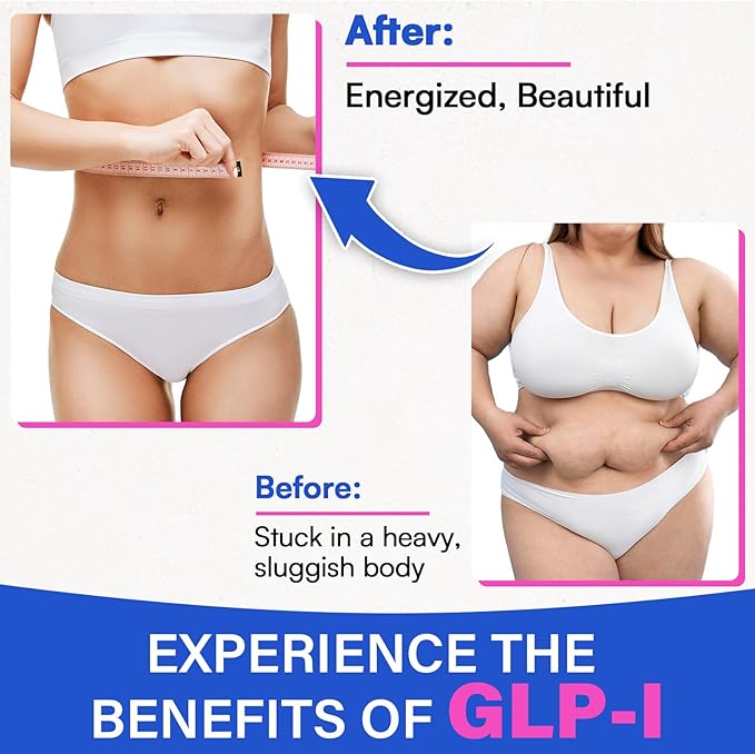 GLP-I Supplement for Women & Men, 16-in-1 GLP-I Probiotic for Daily GLP-I Naturally, 8X Advance Formulate GLP-I with Synbiotics for More GLP-I, 120 Capsules