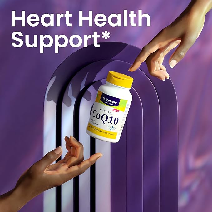 Healthy Origins CoQ10 400 mg, 150 Softgels - Natural Trans-Isomer Ubiquinone, Yeast Fermented High Bioavailability Coenzyme Q10 Supports Heart Health & Cellular Energy - Antioxidant Supplement