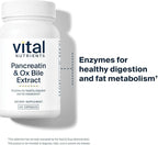 Vital Nutrients Pancreatin & Ox Bile Extract 500mg - Natural Digestive Enzymes for Women & Men - Supports Digestion of Protein, Fat, and Carbohydrates*- Gluten, Dairy & Soy Free - 60 Capsules