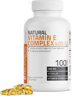 Bronson Vitamin E Complex 400 I.U. Supplement (d-Alpha Tocopherol Plus d-Beta, d-Gamma, & d-Delta Tocopherols), Antioxidant, 100 Softgels