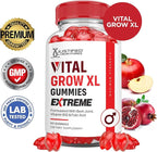 Justified Laboratories (5 Pack) Vital Grow XL Extreme 2000MG Performance Gummies Advanced Formula Formulated with ACV Pomegranate Beet Juice Powder B12 Vegan Non GMO 300 Gummys