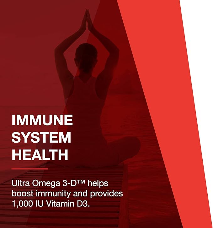 PROTOCOL FOR LIFE BALANCE Ultra Omega 3-D - 600mg EPA, 300mg DHA & 1,000 IU Vitamin D3 - Fish Oil for Brain Support - EPA DHA Omega Supplement - Non-GMO & Halal - 90 Softgels