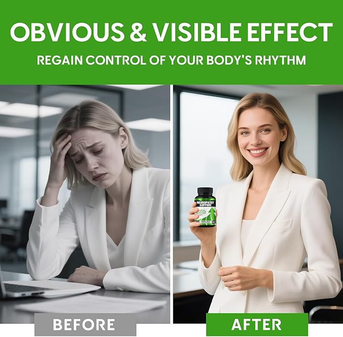 Neuropathy Nerve Relief Support,Nerve Savior for Neuropathy, with 600mg Alpha Lipoic Acid -Benfotiamine, Maximum Strength Natural Nerve Vitamins -120 Capsules