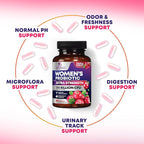 Probiotics for Women - Probiotic Blend 100 Billion CFU Per Serving - Women's Probiotic for Targeted Vaginal & Digestive Health Support - 16 Strains, Cranberry, Prebiotics - Bottled USA - 60 Capsules