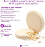 Healthfare Folic Acid 400mcg | 300 Veg Tablets | Folate Vitamin B9 | Gluten-Free | Non-GMO | Made in USA