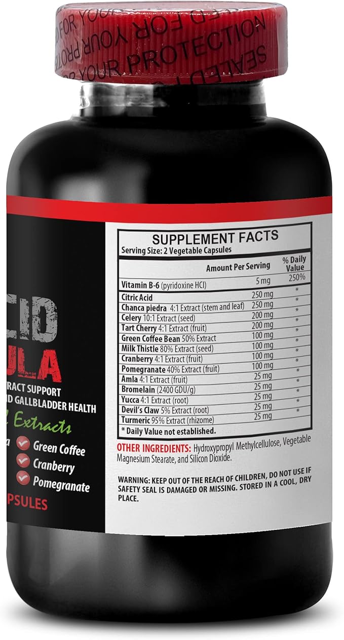 Tart Cherry Extract for Uric Acid - URIC ACID FORMULA - Green Coffee Bean Extract for Uric Acid, Uric Acid Health Supplement, Pomegranate Extract for Uric Acid, Joint Support 1 Bottle 60 Capsules