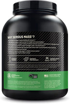 Optimum Nutrition Serious Mass, Weight Gainer Protein Powder, Mass Gainer, Vitamin C and Zinc for Immune Support, Creatine, Vanilla, 6 Pound (Packaging May Vary)