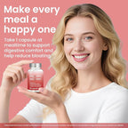 Digestive Enzymes - Multi Enzymes, Organic Prebiotics & Probiotics for Digestive Health & Gut Health - Meal Time Discomfort Relief & Bloating - Dual Action Approach - 60 CT