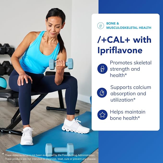 Pure Encapsulations +Cal+ with Ipriflavon | Mineral, Vitamin, and Herbal Supplement to Promote Skeletal Strength | 351 Capsules