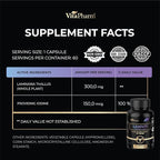 LAMIVIT Plant-Based Iodine Supplement for Thyroid Support – Natural Sea Kelp (Laminaria) Iodine Source – 150 mcg Iodine per Capsule – Non-GMO, Vegan, Made in EU – 60 Capsules