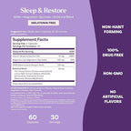 Natrol Sleep & Restore Capsules with Magnesium Glycinate 100mg, GABA, Essential for Your Ultimate Restorative Sleep, Melatonin-Free, 30 Day Supply