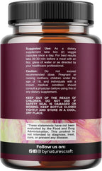 D Mannose Capsules for Urinary Tract Health - High Potency D-Mannose with Cranberry Juice Powder & Dandelion for Urinary Tract Health for Women Fast Acting Super Concentrated Cranberry - 60 Count