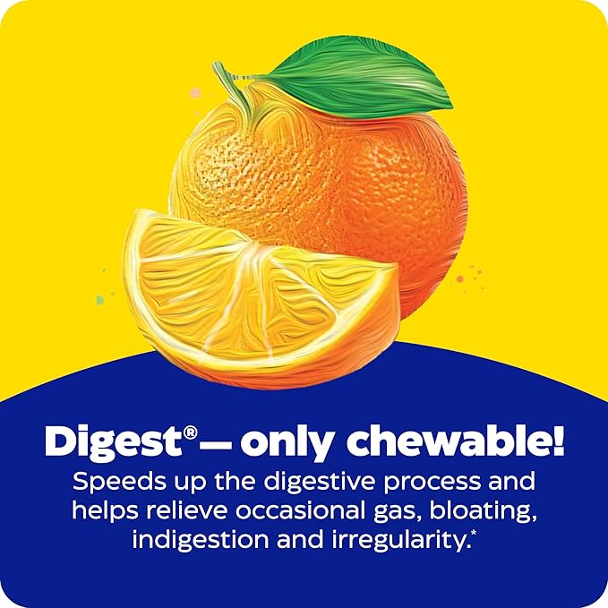 Enzymedica Digest Complete Chewable, Digestive Enzymes, Orange Flavor, 30 Tablets