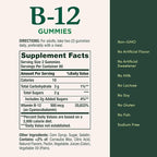 Nature's Bounty Vitamin B12 Gummies, Dietary Supplement, Supports Energy Metabolism and Nervous System Health, Mixed Berry Flavor, 500mcg, 160 Count