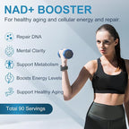 NAD+ Supplement, 8525 mg Liposomal NAD Resveratrol Supplement for Women and Men with Coptisine Quercetin Curcumin Supports Cellular Health, Energy & Healthy Anti-Aging 180 Counts