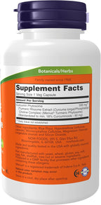 NOW Foods Supplements,Curcumin Phytosome,Bio-Enhanced Turmeric Extract,60 Veg Capsules,(Pack of 2)