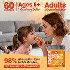 Sugar Free Quercetin with Bromelain Gummies for Kids & Adult - Immune, Antioxidant, Seasonal Support, 1000mg Quercetin Supplements with Bromelain, Zinc, Elderberry, Vitamin C D3 E, Vegan, 60 Count