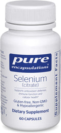 Pure Encapsulations Selenium (Citrate) - for Immune System Support & Cellular Health - Antioxidant Supplement - Supports Blood Flow* - Gluten Free & Vegan - 60 Capsules
