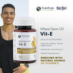 SRI SRI TATTVA VIT-E Wheat Germ Oil, 500mg (60 Capsules)
