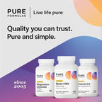PureFormulas Biotin 8000 mcg Hair Skin Nails Biotin Supplement Biotina, Biotin Hair Growth Vitamins B7 Supplement for Women & Men 120 Capsules