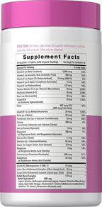 Carlyle Teen Multivitamin for Girls | 60 Caplets | Once Daily | Easy to Digest with Probiotics & Enzymes | with Iron | Non-GMO, Gluten Free