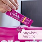 Create Creatine + Electrolytes Mix - Creatine Monohydrate Stick Packs, Supports Energy and Hydration, NSF Certified for Sport, 30 Count, Passion Fruit