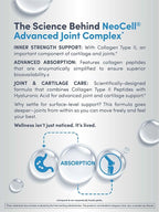 NeoCell Joint Complex Supplement | 120 Capsules | Plus Hyaluronic Acid | Collagen Type II | Advanced Formula