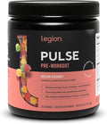 LEGION Pulse Pre Workout - All Natural Nitric Oxide Preworkout Drink to Boost Energy, Creatine Free, Naturally Sweetened, Beta Alanine, Citrulline, Alpha GPC (Sour Candy)
