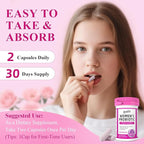 Deepure Probiotics and Prebiotics for Women - 30 Billion CFU Supports Vaginal pH Balance 8 Diverse Strains Enhance Urinary Tract Health Digestive Function & Boosts Immune System 60 Capsules