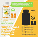 Potassium Magnesium Gummies,Potassium Supplement w/Ashwagandha,High Absorption Magnesium Glycinate,B6,D3,Potassium Citrate for Leg Cramps,Muscle,Electroyte for Adults Kids,Sugar-Free, 120 Gummies
